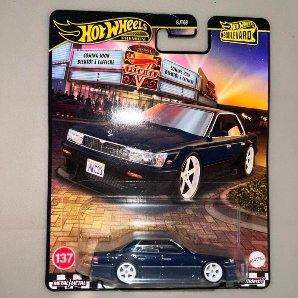 Hot Wheels Premium Nissan Laurel C33 Blue JDM Diecast Car RHD